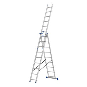Escalera Extensible 3 Secciones X 9 Escalones Wadfow Wld6539