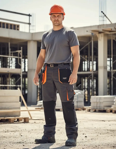 Pantalon De Trabajo Cargo Industrial Reforzado Bolsille- Lnf - Imagen 3