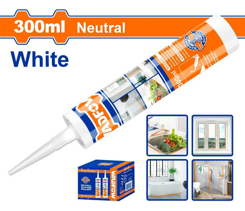 Silicona Neutra Blanca 300ml Wadfow Wgq2t11