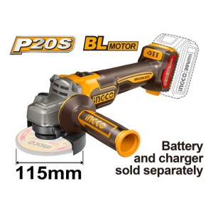 Amoladora 20v Brushless 4 1/2 115m Ingco Cagli21154 - L N F