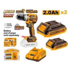 Atornillador Percutor 20v Con Bat/carg Cidli206021 Ingco
