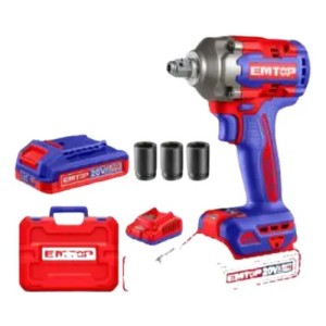 Llave De Impacto 20v Emtop Rojo 50 60