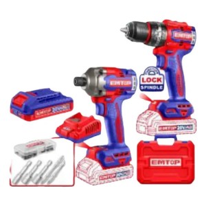 Kit Taladro + Ator.impacto Eckl20277 Emtop