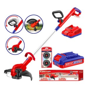 Bordeadora Inalambrica Elgt203285-4 + Accesorios Emtop