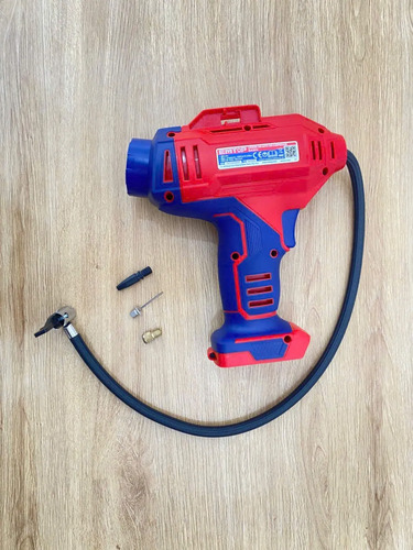Compresor Pistola Inflador A Bateria S/bat P/autos Emtop - Imagen 3