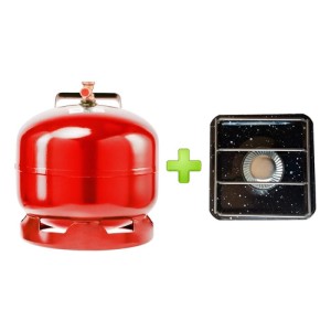 Promo Garrafa 3 Kg Nueva Certificada + Cocinilla Esmaltada