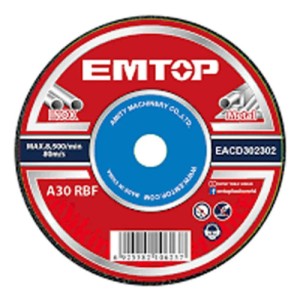 Disco Corte Metal 9 1.6mm Emtop Eacd302302