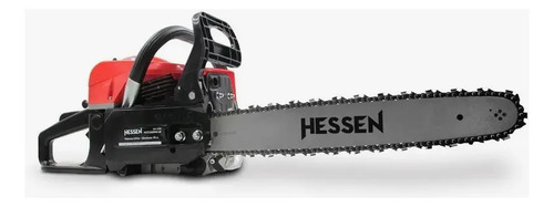 Motosierra Hessen 20'' 52cc Profesional 3hp + Guantes - Sas Rojo