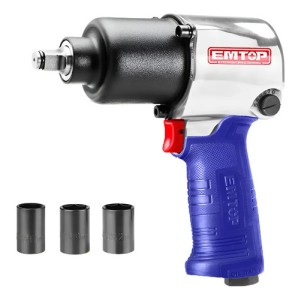 Llave De Impacto Neumatica Emtop - 610 Nm E.1/2'' Azul
