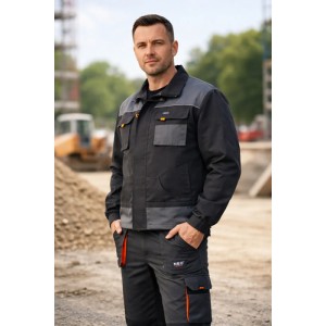 Combo Trabajo Pantalón Y Campera Camisa Reforzado Neo Safety